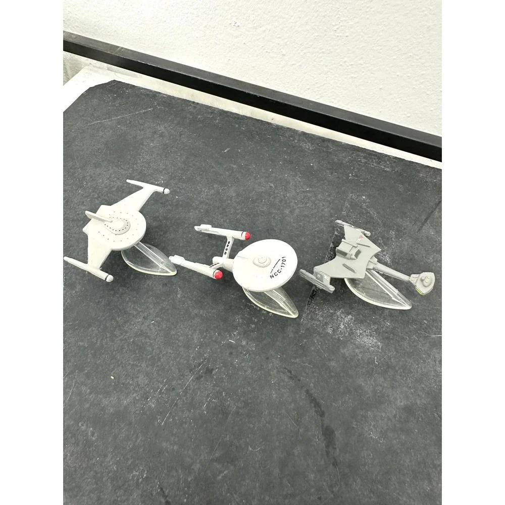 Vintage Star Trek Micro Machines Space Lot Bird of Prey/Battlecruiser #1